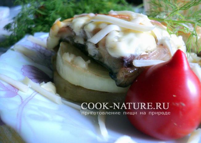 карп с овощами в духовке