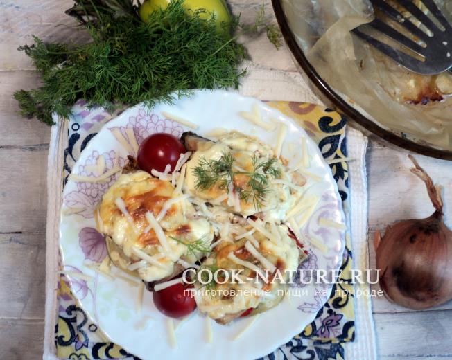 карп с овощами в духовке