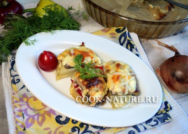 карп с овощами в духовке