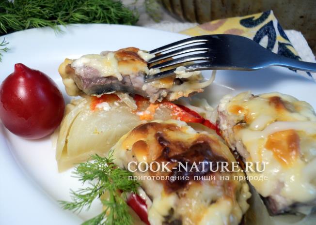 карп с овощами в духовке