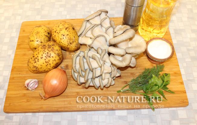 Как пожарить вешенки с картошкой