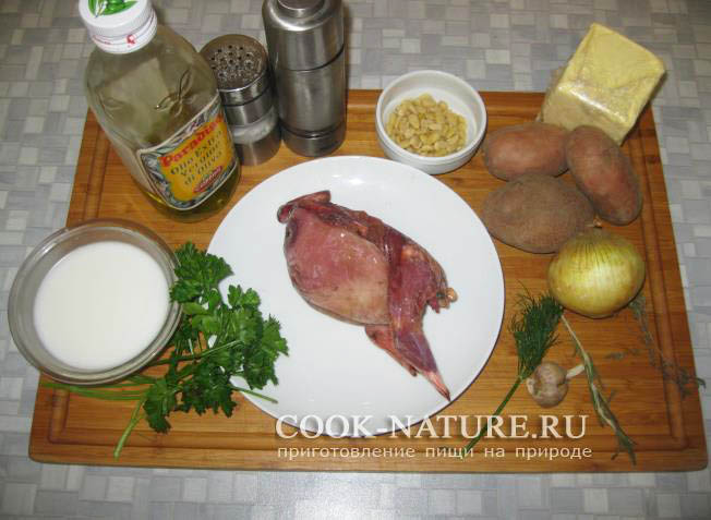 Рябчик под сливочным соусом рябчик тушеный