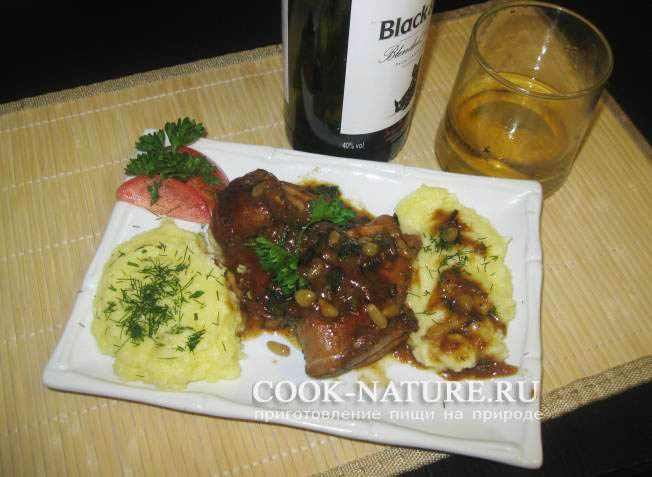 Рябчик под сливочным соусом рябчик тушеный