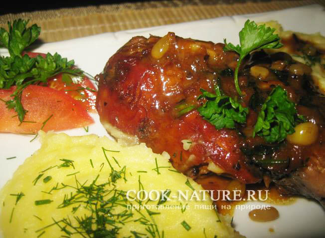 Рябчик под сливочным соусом рябчик тушеный