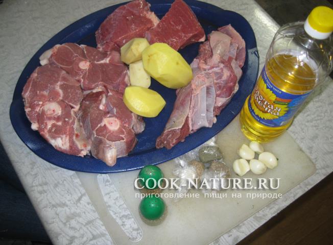 рецепт картошки с мясом