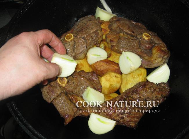 блюда из картошки и мяса
