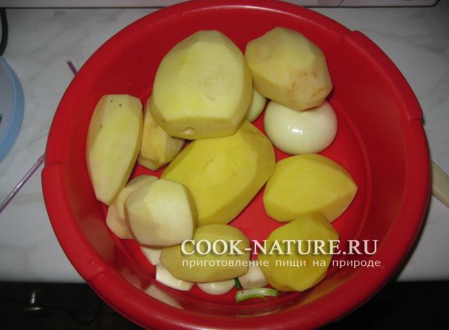 мясо запеченное с картошкой