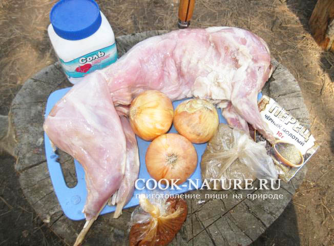 шашлык из кролика