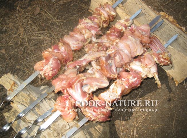 шашлык из кролика