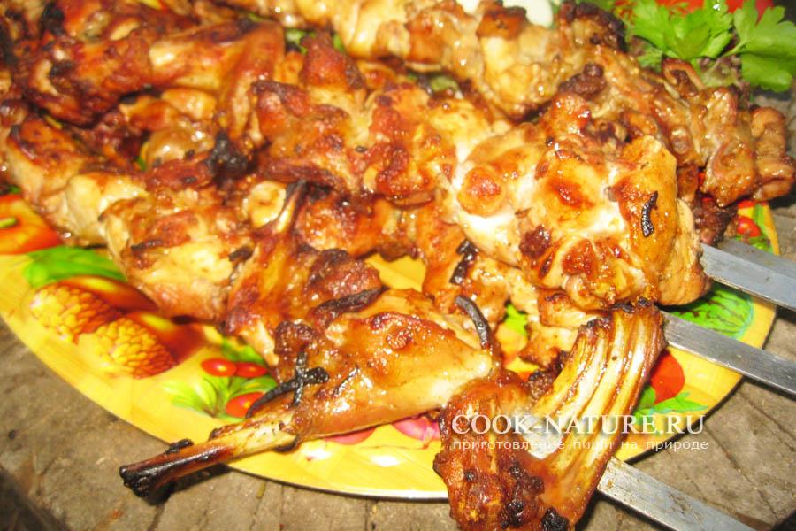 шашлык из кролика