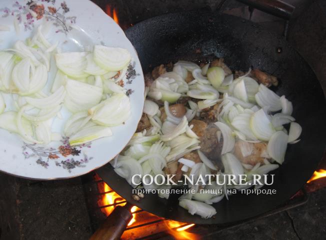 тушеная курица