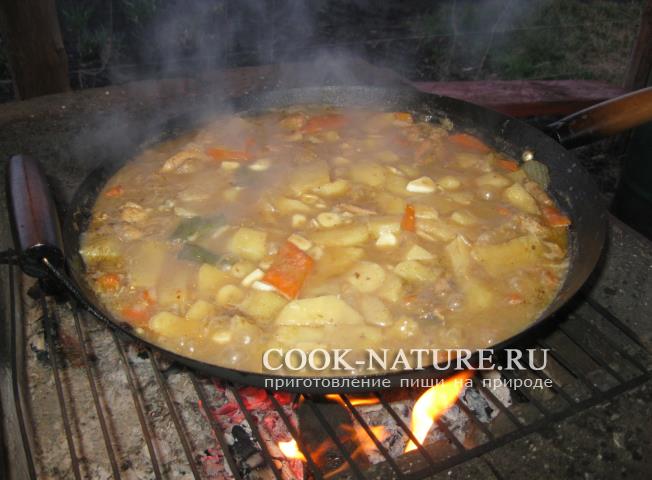 тушеная курица
