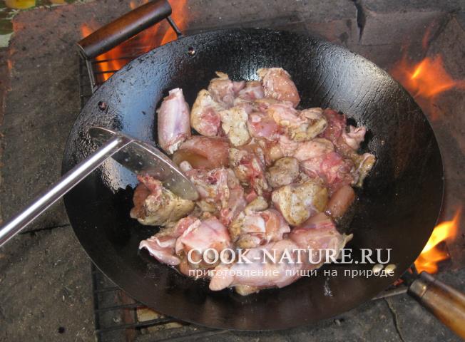 тушеная курица