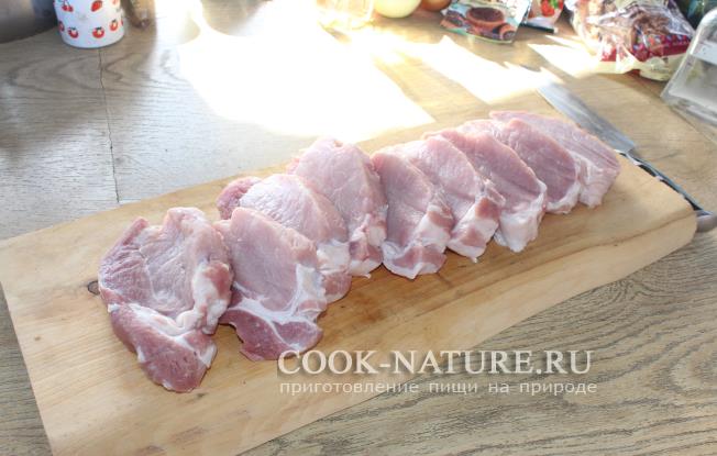 шашлык из корейки свинины