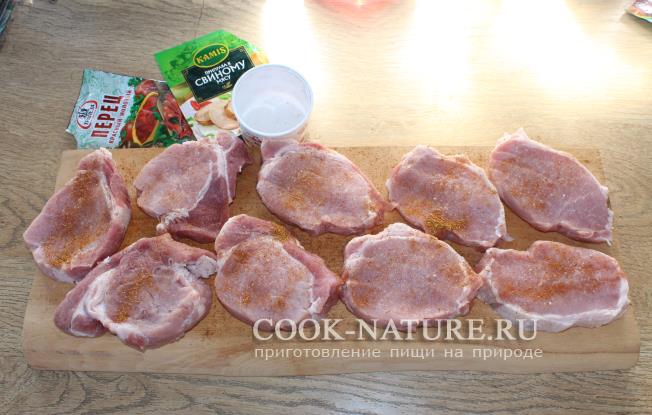 шашлык из корейки свинины