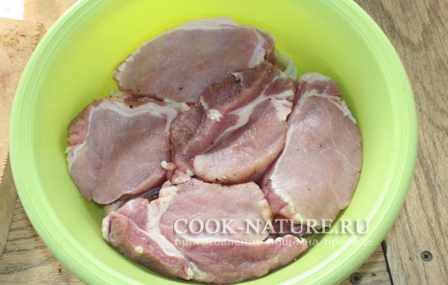 шашлык из корейки свинины