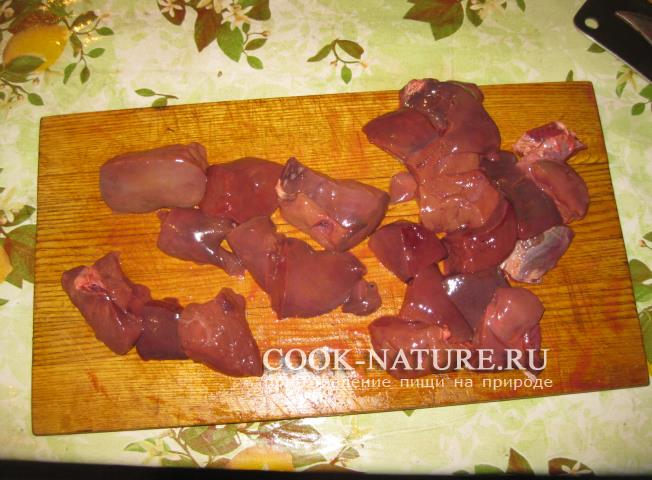 рецепт шашлыка из печени