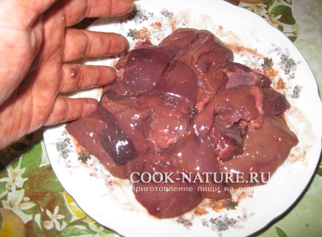 рецепт шашлыка из печени