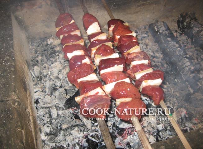 рецепт шашлыка из печени