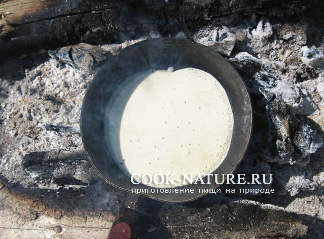 рецепт блинов на воде