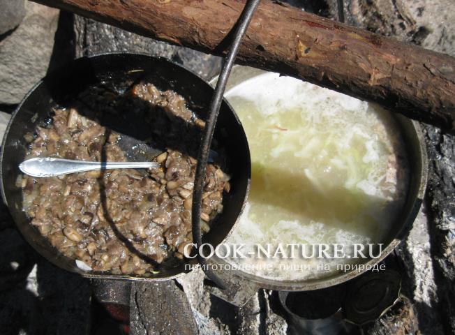 рецепт борща с грибами