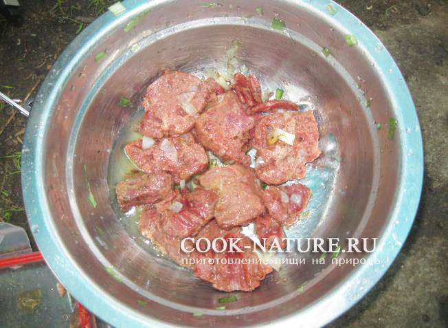 картошка с ветчиной